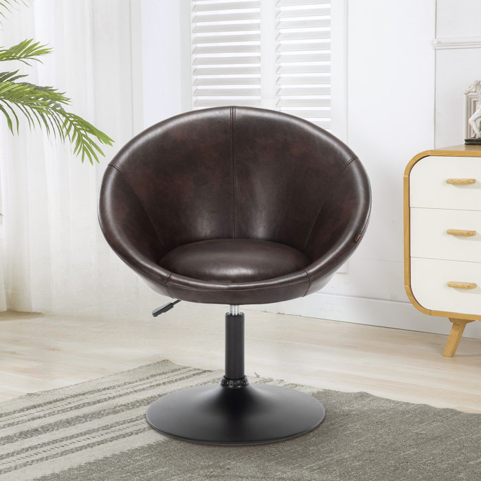 17 Stories Mandilyn 26.5'' Wide Swivel Barrel Chair Wayfair